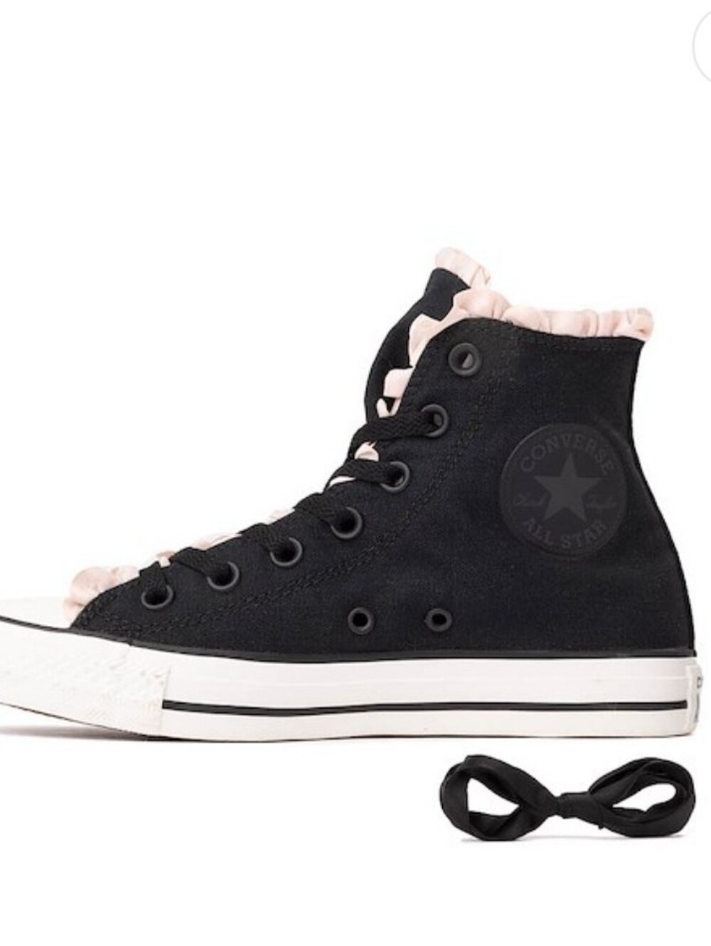 Converse Chuck Taylor All Star Frills High-Top Sneaker- Black - Picture 3 of 11